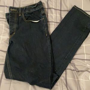 Men's Topman slim stretch dark wash jeans